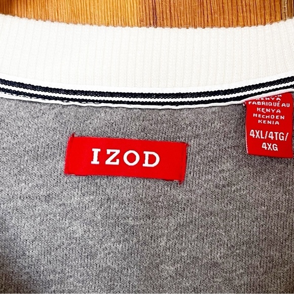 Izod Mens Advantage Performance Pullover Sweatshirt 4XL Ivory Cream Long Sleeve - Picture 5 of 7